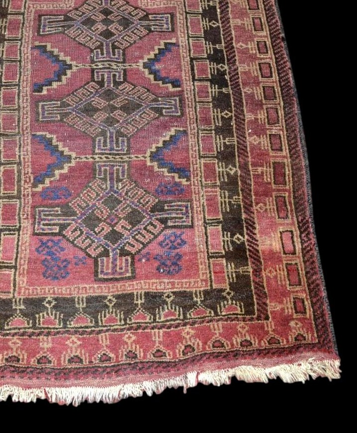 Tapis Baloutche ancien, 77 cm x 123 cm, Noué Main en  Iran, première partie du XXème Siècle-photo-2