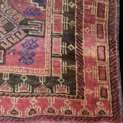Tapis Baloutche ancien, 77 cm x 123 cm, Noué Main en  Iran, première partie du XXème Siècle-photo-3