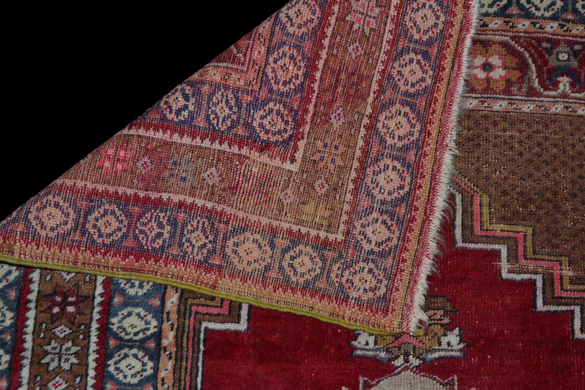 Tapis Nuptial Kiz-bergama, Anatolie, Turquie, 108 cm x 163 cm, Vers 1920-photo-3