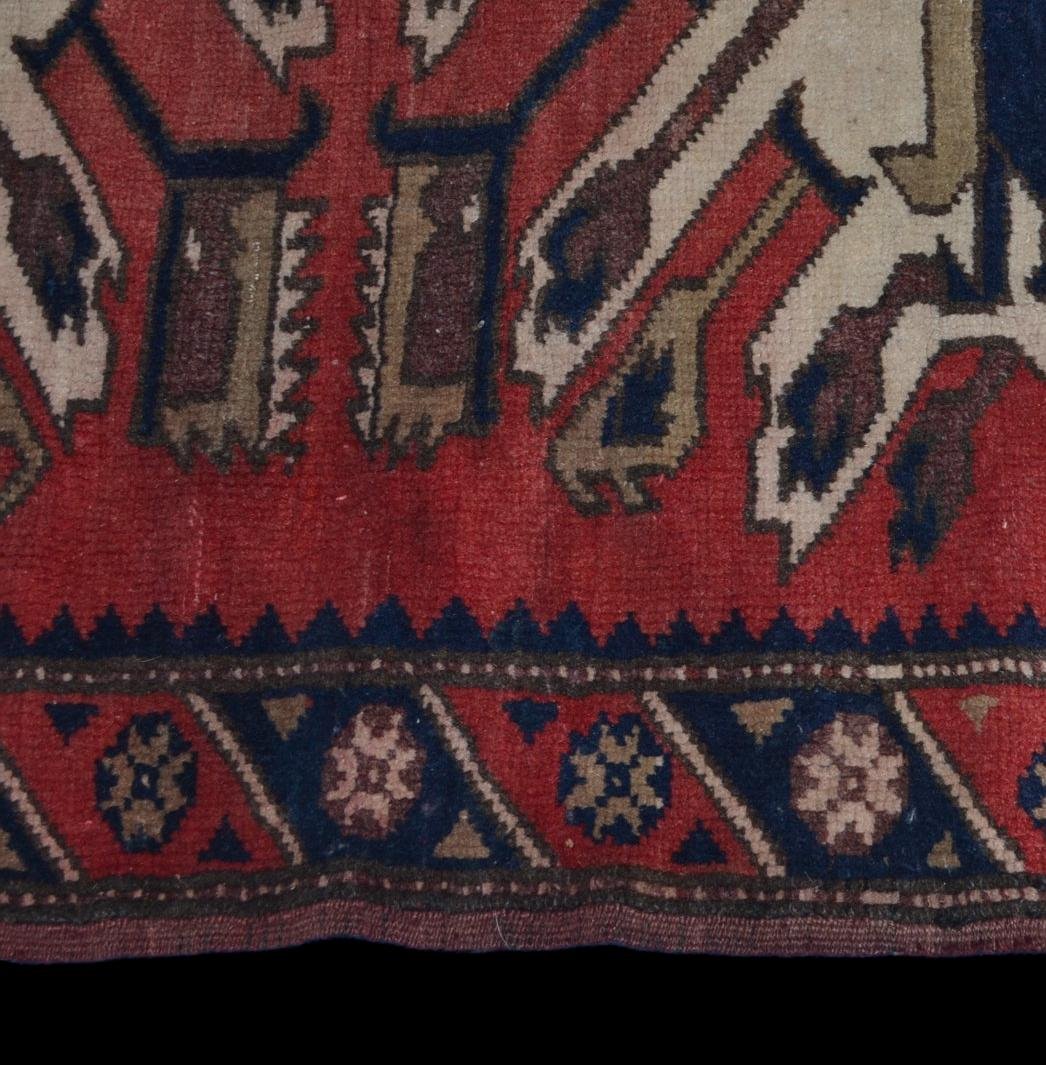 Old Chelaberd Rug, Caucasus, 113 Cm X 203 Cm, Karabakh Region, Early 20th Century-photo-2