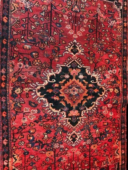 Tapis Persan Malayer, Iran, 103 cm x 188 cm, Noué Main, Fin Du XIXème Siècle, Très Bon état-photo-6
