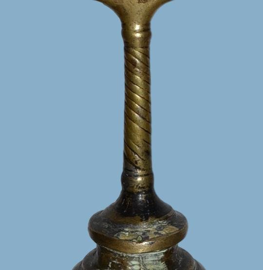 Large Ghanta Bell With Internal Batting, Shivaite Cult, South India, Late 18th Century-photo-2