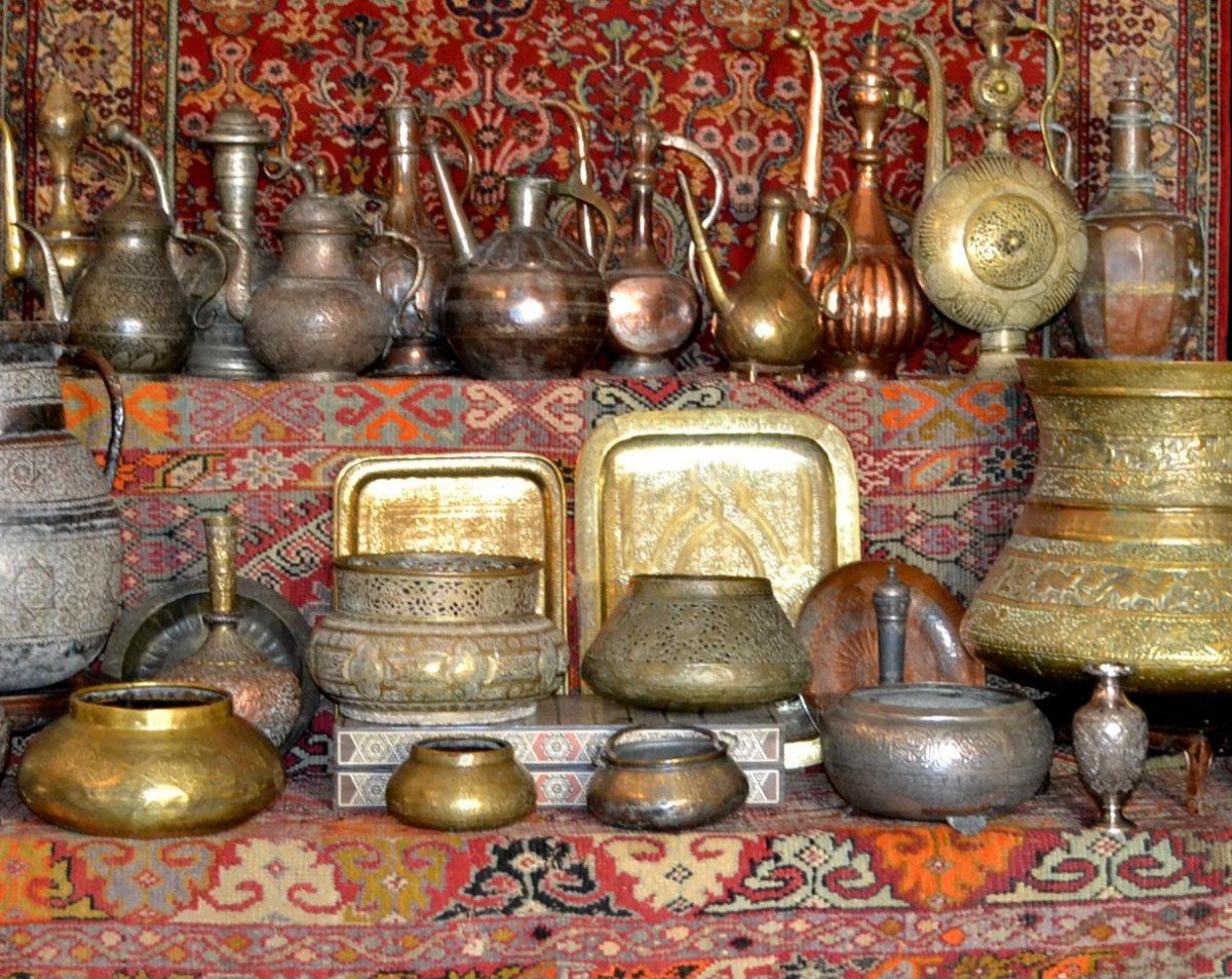 Tâs,  Copper, Engraved, Iran, Fars, XIV Century, Extremely Rare-photo-8
