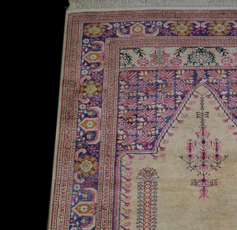 Old Panderma Carpet, 120 Cm X 192 Cm, Anatolia, Turkey, Early 20th Century, Very Good Condition-photo-3