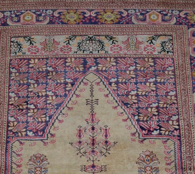 Old Panderma Carpet, 120 Cm X 192 Cm, Anatolia, Turkey, Early 20th Century, Very Good Condition-photo-4