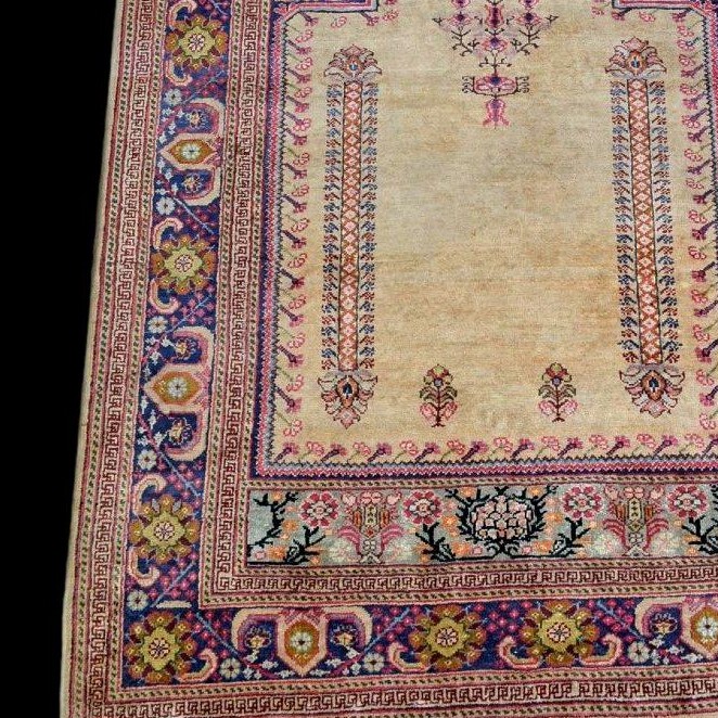Old Panderma Carpet, 120 Cm X 174 Cm, Anatolia, Turkey, Early 20th Century, Very Good Condition-photo-2