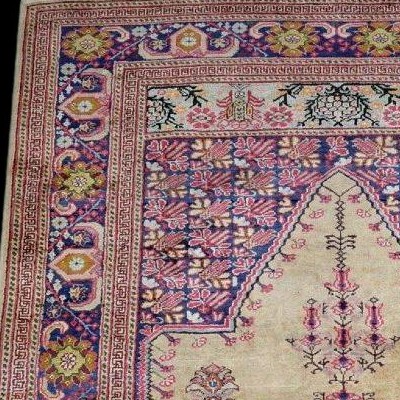 Old Panderma Carpet, 120 Cm X 174 Cm, Anatolia, Turkey, Early 20th Century, Very Good Condition-photo-6
