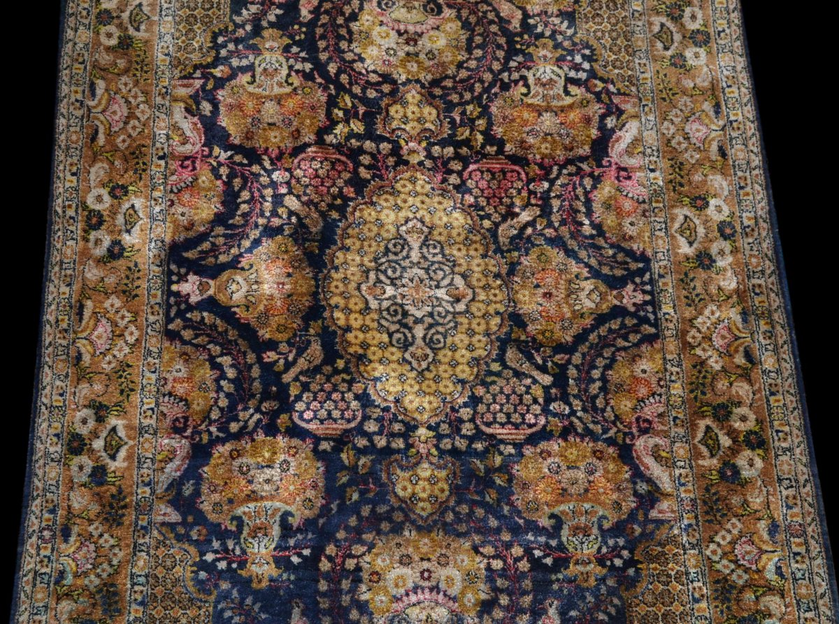 Tapis Kayseri, Turquie, 106 cm x 178 cm, soie nouée main, vers 1900-1920-photo-3