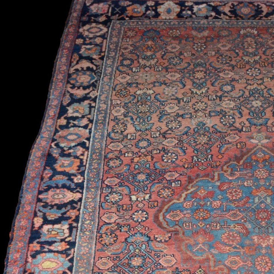 Tapis Persan Bidjar ancien, 135 cm x 218 cm, Laine nouée main en Iran vers 1920/1930-photo-1