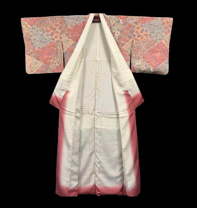 Kimono Hômongi In Silk, Japan, 1960-photo-2