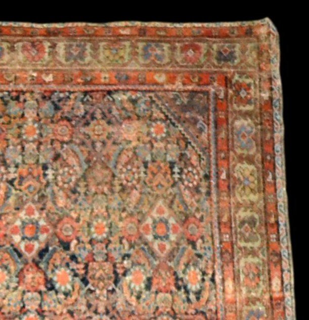 Persian Feraghan Antique Rug, 129 Cm X 186 Cm, Iran, Late 18th Century, Rare-photo-4