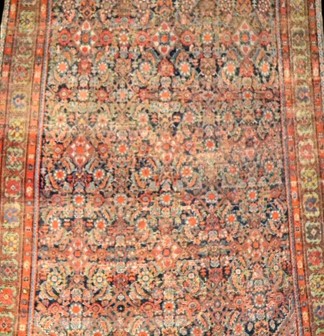 Persian Feraghan Antique Rug, 129 Cm X 186 Cm, Iran, Late 18th Century, Rare-photo-1