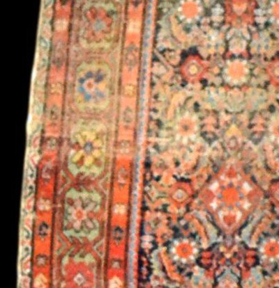 Persian Feraghan Antique Rug, 129 Cm X 186 Cm, Iran, Late 18th Century, Rare-photo-4