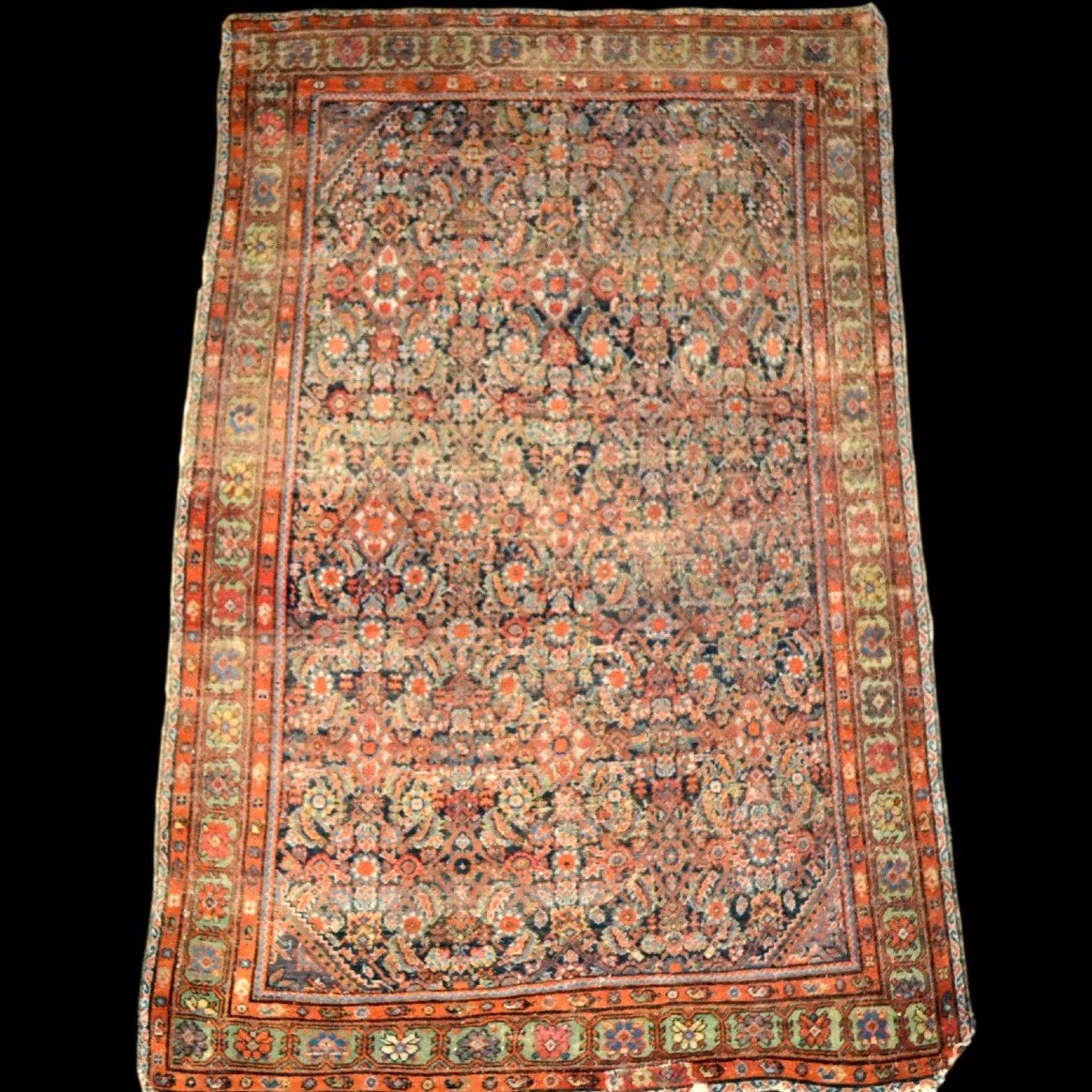 Tapis Ferahan ancien, 129 x 186 cm, Perse, Iran, fin du XVIIIème siècle - début XIXème, rare
