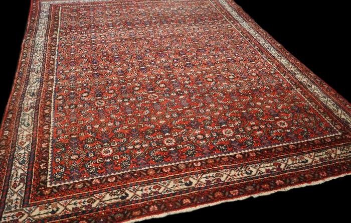 Persian Macchad Rug, Khorassan Decor, 235 Cm X 312 Cm, Iran, Hand-knotted Wool, 1980, Good Condition-photo-2