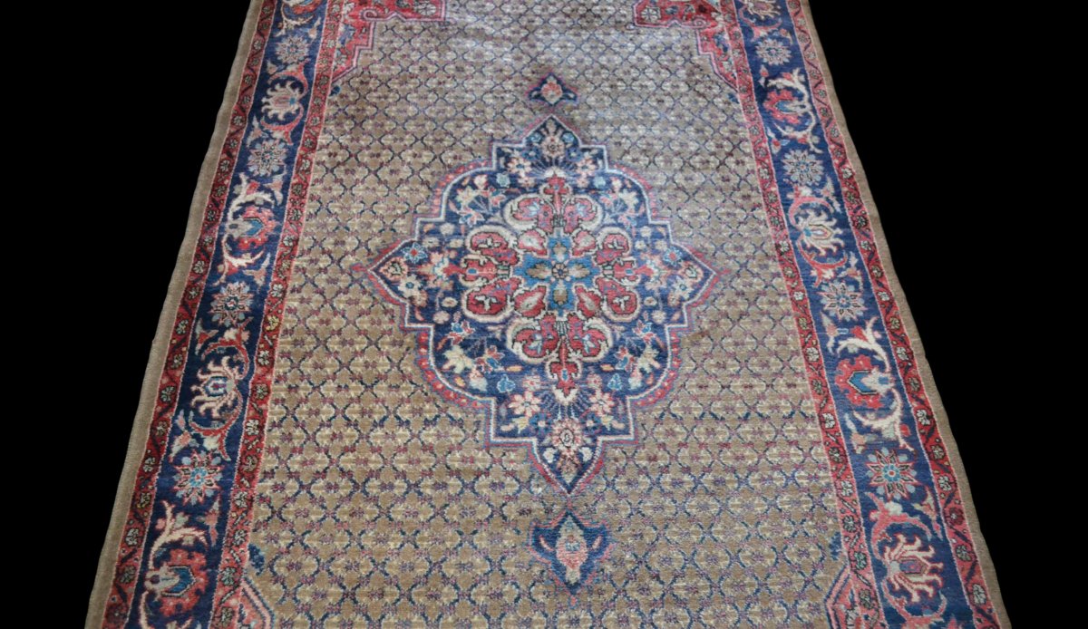 Tapis Persan Kolyach, 157 cm x 273 cm, Iran, Laine nouée main, Parfait état, vers 1970-photo-3