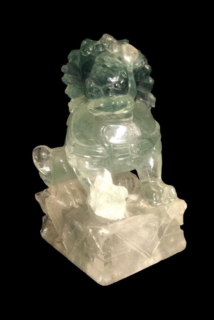 Pair Of Dogs Of Fô Or Shi In Rock Crystal, China, Late XIX, Very Early XX-photo-5