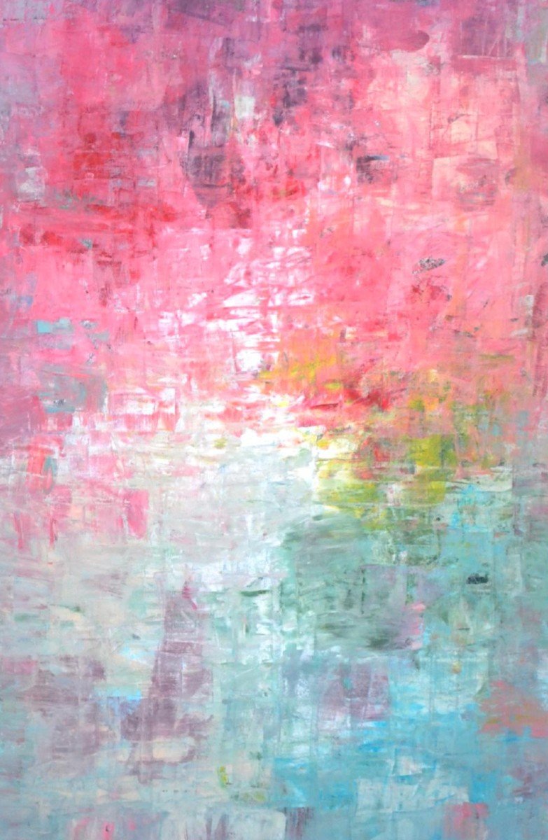 Erwin Steinbach (1964 - ) "les Azalées Sur La Mare" 115 Cm X 75 Cm-photo-5