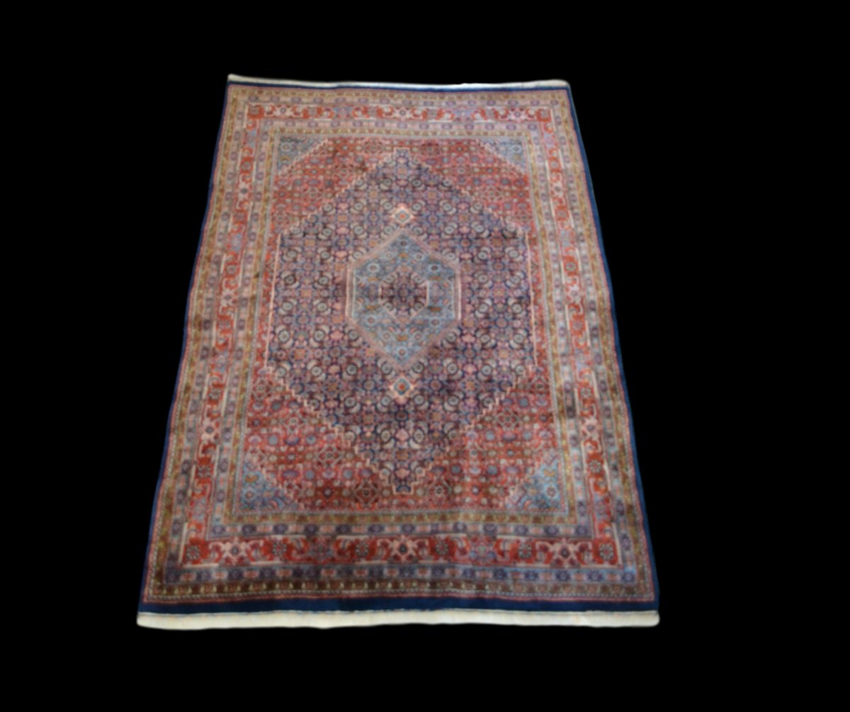 Tapis bidjar, 182 cm x 243 cm, Iran, laine nouée main, 1970,  très bon état-photo-6
