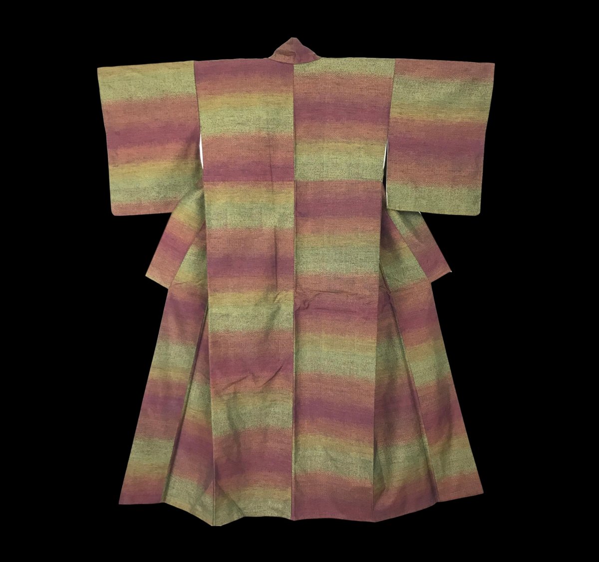 Kimono Tsumugi Oshima, Silk, Island Of Amami-oshima, Japan, Before 1950, Very Good Condition-photo-3