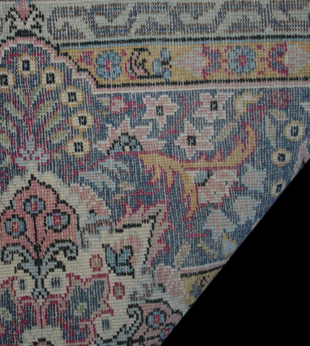 Héréké Rug, 208 Cm X 312 Cm, Hand-knotted Wool, Mid-20th Century, Turkey, Very Good Condition-photo-4