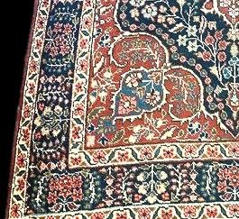 Tapis Persan Tabriz ancien, 138 cm x 190 cm, Iran, Laine nouée main vers 1930, bon état-photo-2