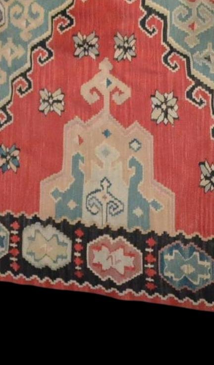 Important Kilim ancien, 178 cm x 258 cm, laine, première partie du XXème Siècle, Très bel état-photo-1