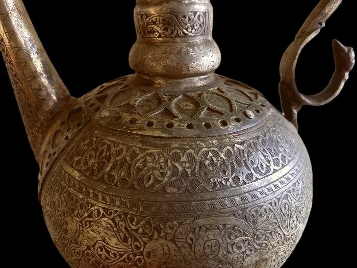 Important Ewer In Tinned Copper, Uzbekistan, XIXth Century-photo-6
