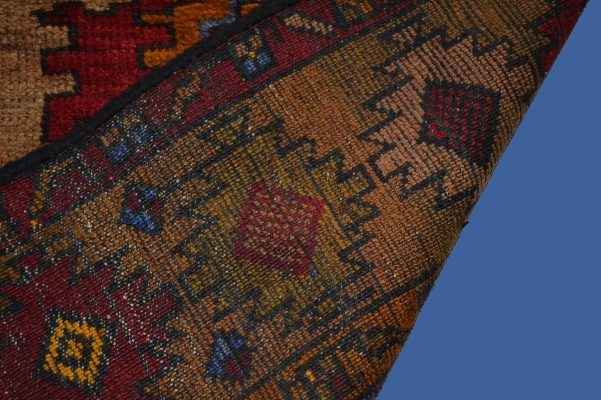 Tapis Sivas ancien d'Anatolie, 136 cm x 174 cm, laine sur laine, avant 1950, Superbe-photo-4