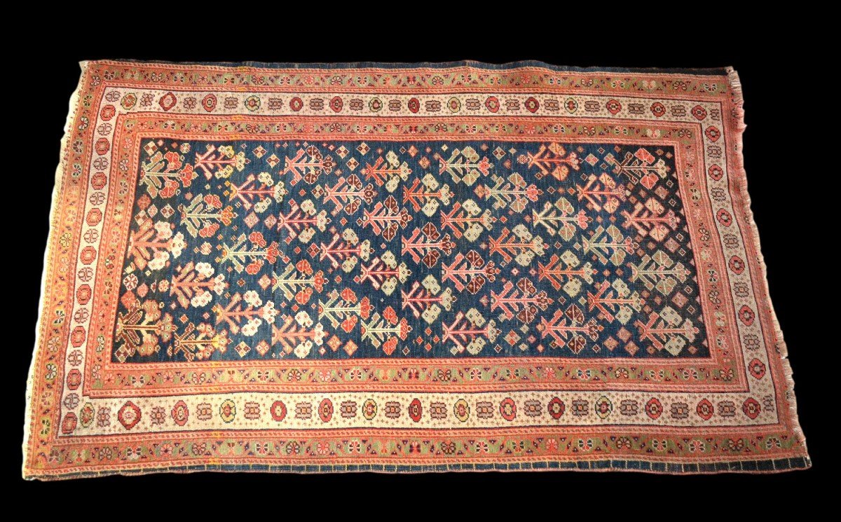 Old Kouba Carpet, Caucasus, 83 Cm X 133 Cm, Wool On Wool, Early 20th Century-photo-2