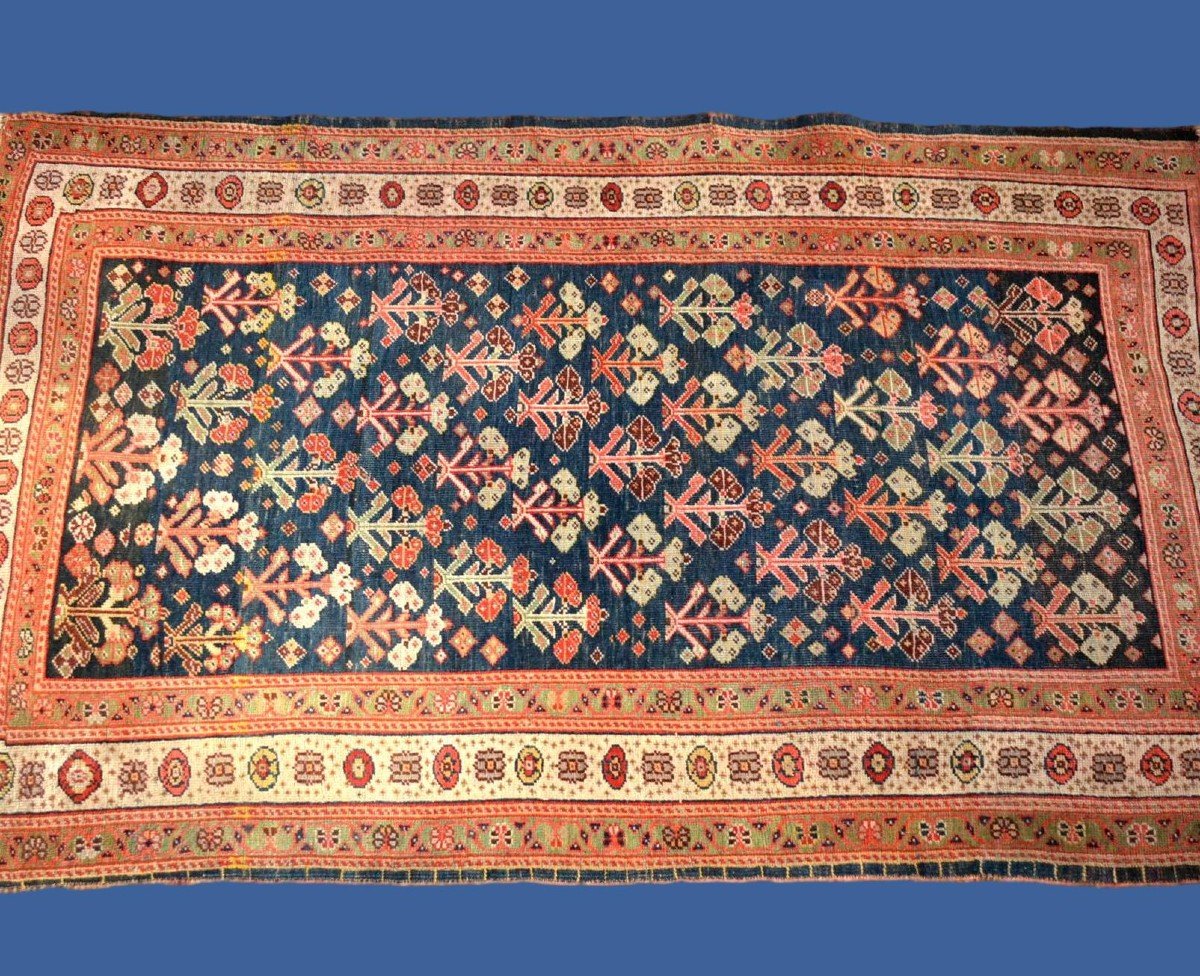 Old Kouba Carpet, Caucasus, 83 Cm X 133 Cm, Wool On Wool, Early 20th Century-photo-2