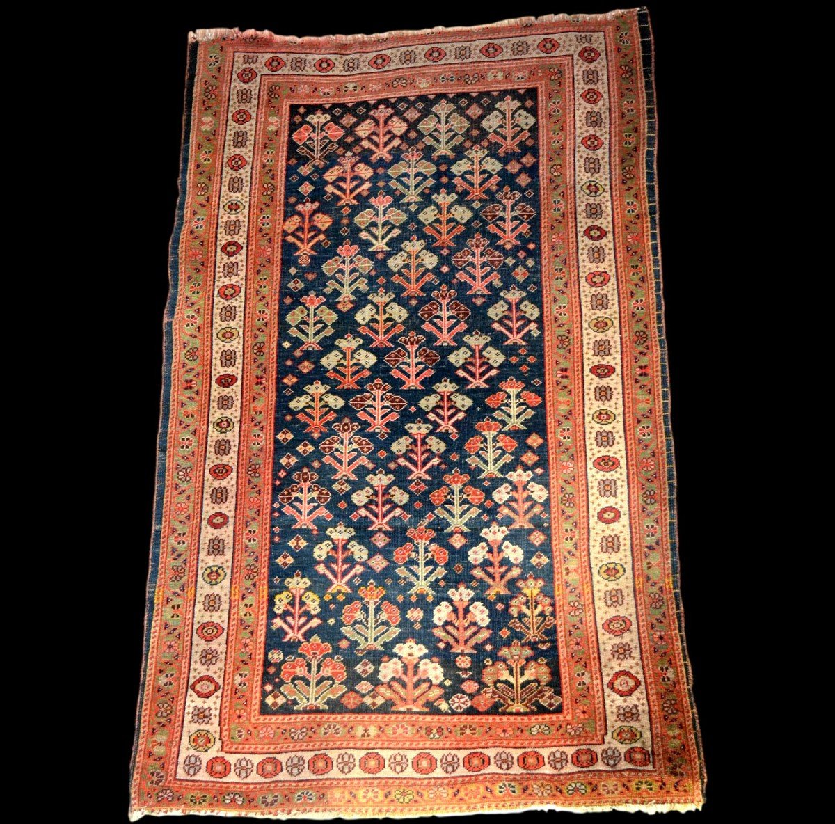 Old Kouba Carpet, Caucasus, 83 Cm X 133 Cm, Wool On Wool, Early 20th Century