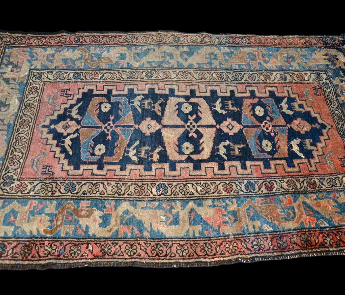 Old Chirvan Carpet, Caucasus, 115 Cm X 176 Cm, Hand-knotted Wool, 19th Century-photo-1