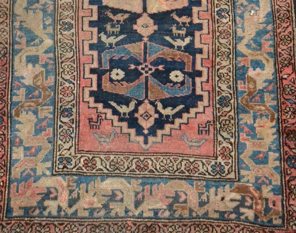 Tapis Chirvan ancien, Caucase, 115 cm x 176 cm, laine nouée main, XIXème siècle-photo-3