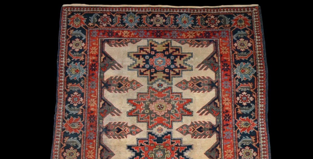 Kouba Rug, Dagestan, Caucasus, 120 Cm X 190 Cm, Hand-knotted Wool, Circa 1960, Very Good Condition-photo-3