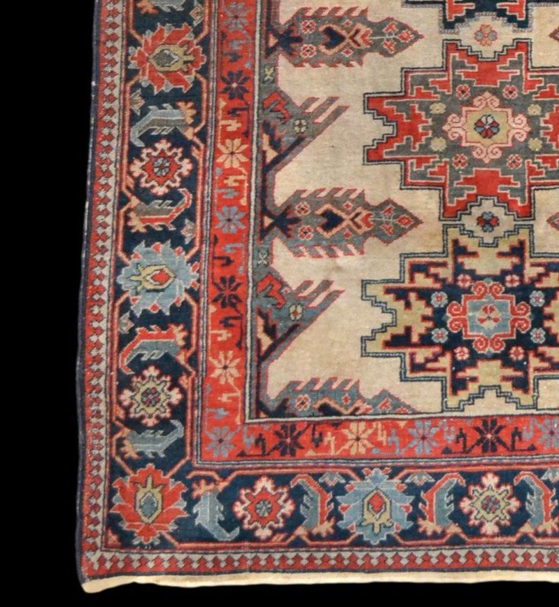 Kouba Rug, Dagestan, Caucasus, 120 Cm X 190 Cm, Hand-knotted Wool, Circa 1960, Very Good Condition-photo-4