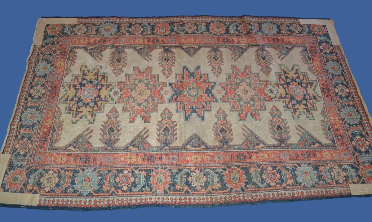 Kouba Rug, Dagestan, Caucasus, 120 Cm X 190 Cm, Hand-knotted Wool, Circa 1960, Very Good Condition-photo-6
