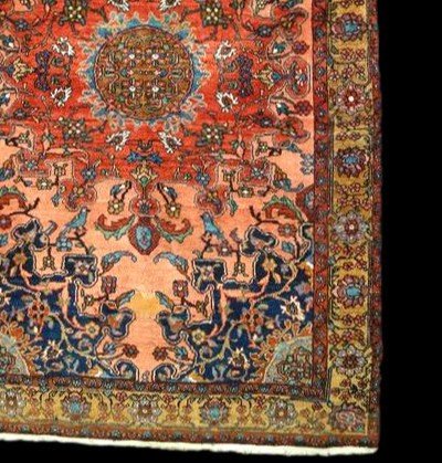 Persian Rug Tafresh, 132 Cm X 202 Cm, Iran, Wool Hand Knotted, 19th Century,-photo-3