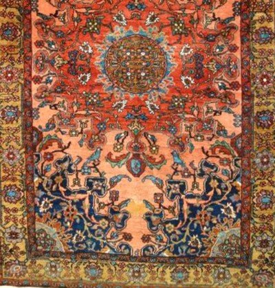 Persian Rug Tafresh, 132 Cm X 202 Cm, Iran, Wool Hand Knotted, 19th Century,-photo-6