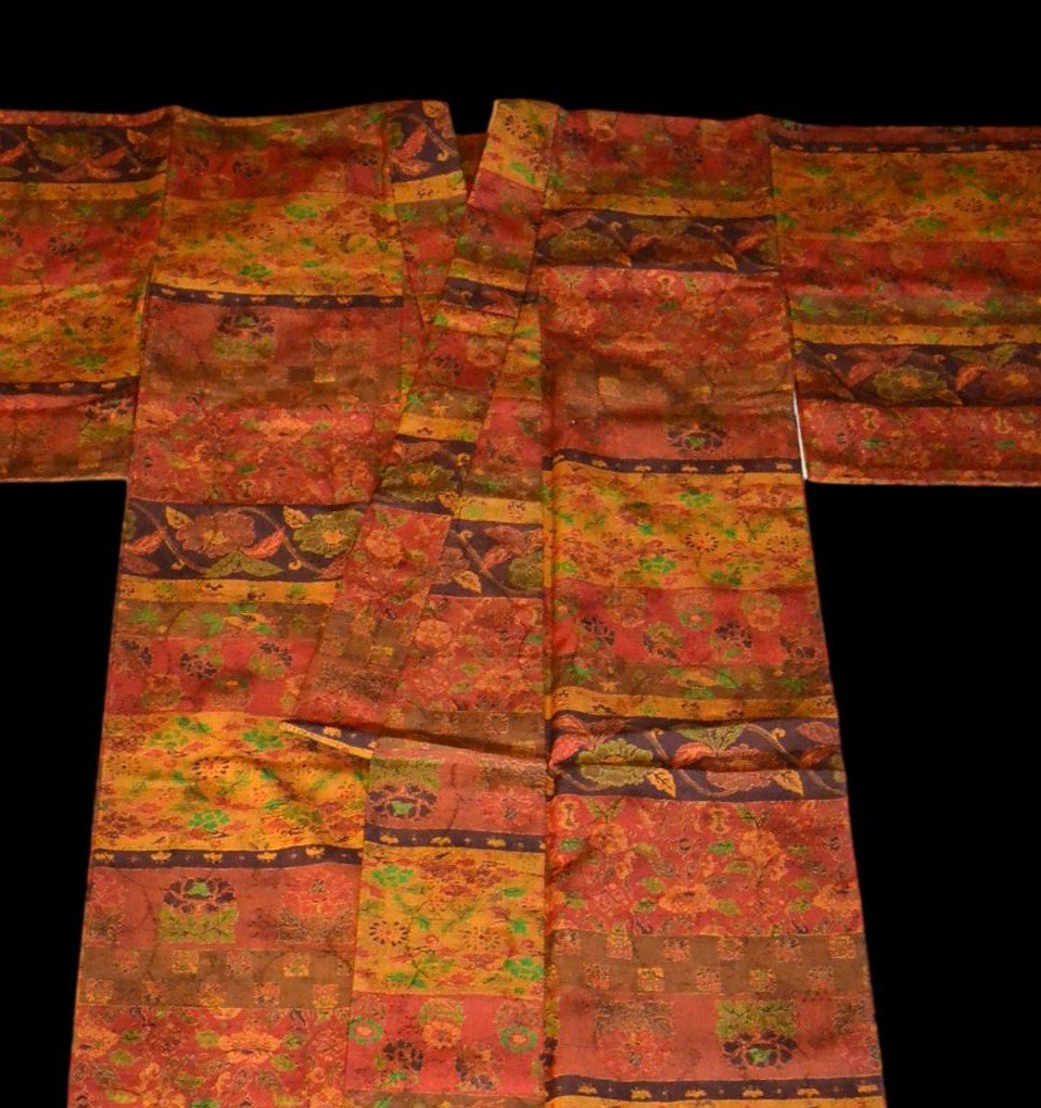 Tsumugi Kimono For Women In Silk, Japan, 1950, Very Good Condition-photo-1