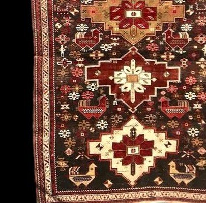 Tapis Chirvan Akstafa, Caucase, 143 cm x 237 cm, laine, fin du XIXème siècle-photo-2