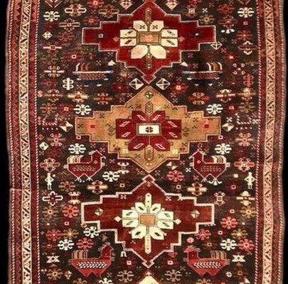 Tapis Chirvan Akstafa, Caucase, 143 cm x 237 cm, laine, fin du XIXème siècle-photo-5