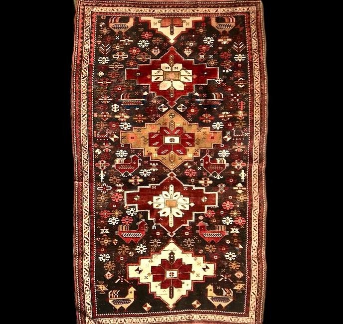 Tapis Chirvan Akstafa, Caucase, 143 cm x 237 cm, laine, fin du XIXème siècle