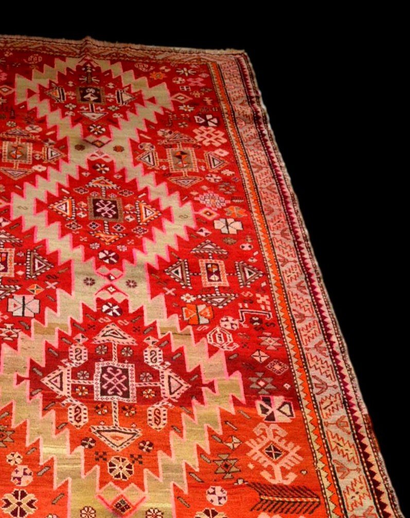 Caucasian Gallery, 123 Cm X 303 Cm, Wool On Hand-knotted Wool, Armenia, Very Good Condition-photo-2