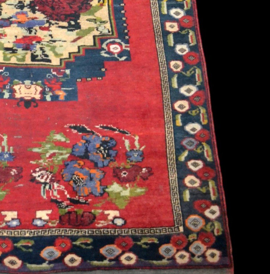 Old Karabagh Carpet, Caucasus, 154 Cm X 240 Cm, Wool / Wool, Second Half Of The 19th Century-photo-5