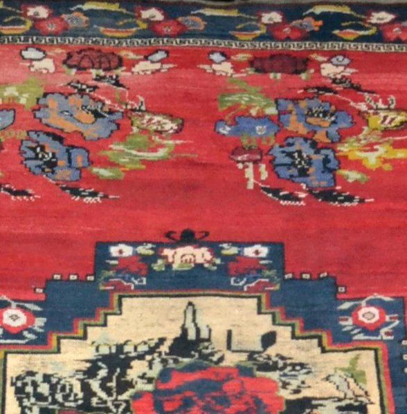Old Karabagh Carpet, Caucasus, 154 Cm X 240 Cm, Wool / Wool, Second Half Of The 19th Century-photo-6