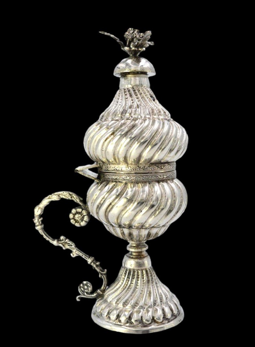 Perfume Burner In Silver, Tunisia, Mid 20th Century, Very Good Condition-photo-4