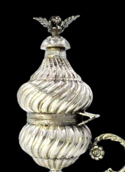 Brûle parfum en argent, Tunisie, milieu du XXème siècle, très bon état-photo-5