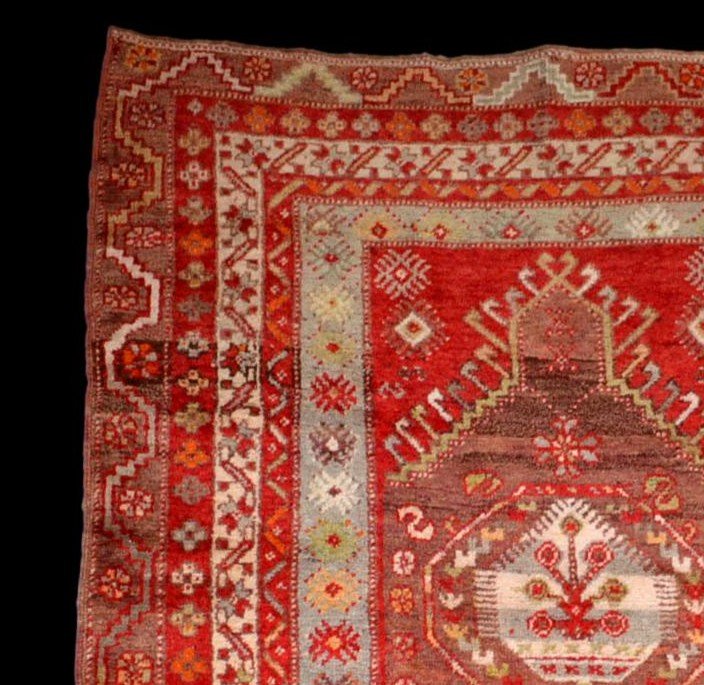 Old Kirsehir Carpet, Anatolia, Turkey, 102 Cm X 166 Cm, Early 20th Century-photo-3