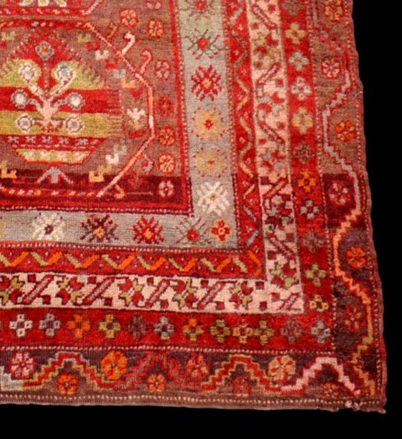 Old Kirsehir Carpet, Anatolia, Turkey, 102 Cm X 166 Cm, Early 20th Century-photo-3